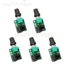 5pcs DC 12V 5A Dual-Channel 4-Wire Fan Controller PWM Fan Speed Control Governor