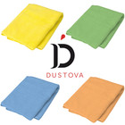 Dustova Microfiber Streak-Free, Lint-Free Cleaning Towels (16" x 16") -Pack of 4