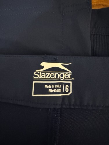 Skort Slazenger Talla 6 Azul Sólido Hasta la Rodilla Línea A con Bolsillos - Usado en Excelente Condición - Imagen 3 de 4