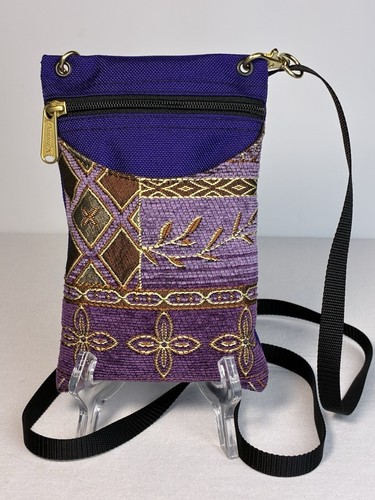 Danny K Cellphone Crossbody Mini Travel Purse w/Adj Strap in Neptune Purple NWOT - Picture 4 of 12