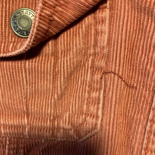 Old Navy Damen Cord Sakko Medium rostorange geknöpfte Taschen - Bild 12 von 12