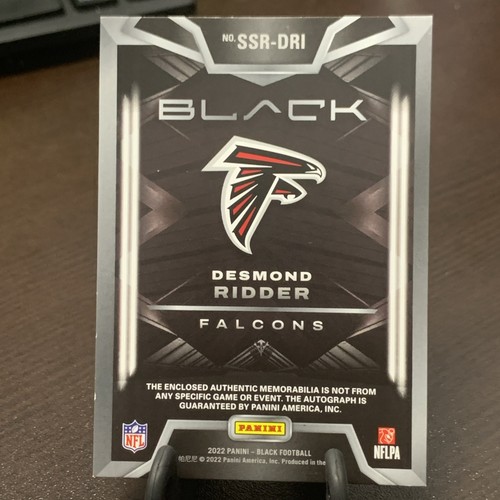2022 Panini Black Desmond Ridder Sizeable Signatures Rookie Jersey Auto RC #/75 - Picture 2 of 2