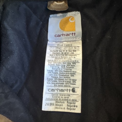 Vintage 90s Carhartt Santa Fe J14 BRN Men’s Size Medium M Brown Workwear Y2K Rarität - Bild 13 von 18
