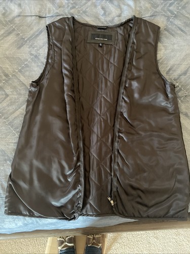 Womens M Brown Leather JONES NEW YORK Zip Jacket Coat Zip-Out Liner Thinsulate - Bild 12 von 12