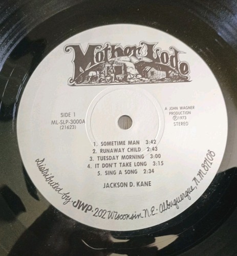 Jackson D Kane signierte Mothor Lode Vinyl fast neuwertig Folk LP eingeschweißt KOSTENLOSER US-VERSAND - Bild 12 von 12