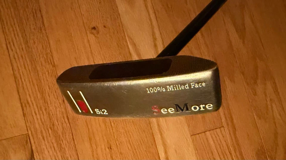 32" SeeMore Si2 Milled Face Black Center-Shafted Putter Golf Club Right hand - Image 4 of 4