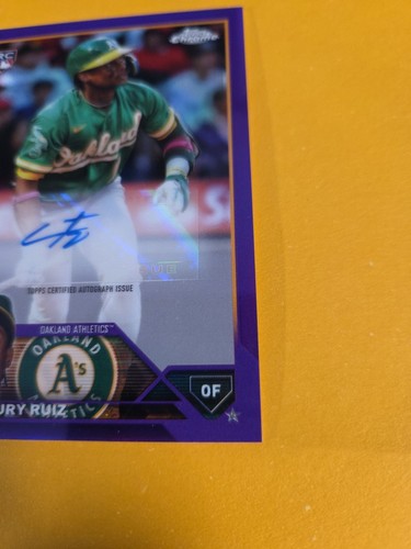 ESTEURY RUIZ RC 2023 TOPPS CHROME UPDATE PURPLE AUTO #AC-ER /250 VERSANDKOSTENFREI - Bild 4 von 10