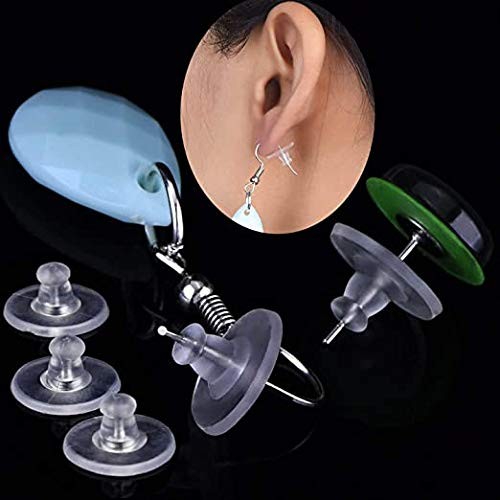 300 PCS Silicone Earring Backs with Pad Clear Rubber Earring Backs - Picture 7 of 8