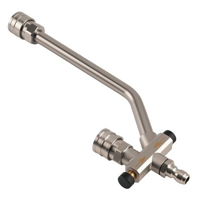 #ad #ad 2 Way Shuttle Foam Bar for Pressure Washer Nozzle Cannon Stainless Steel $17.56