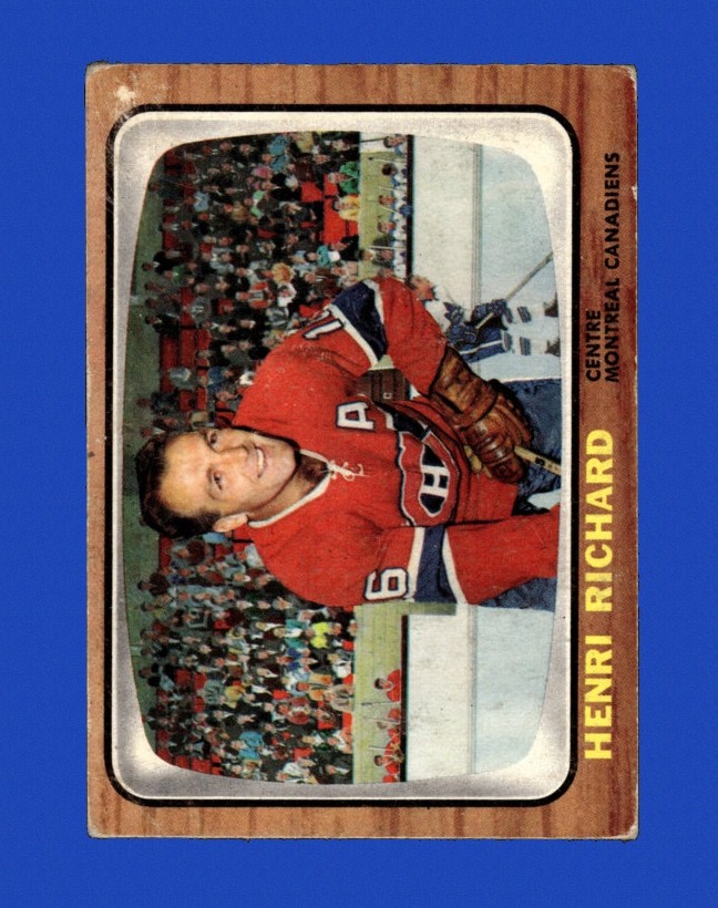 1966-67 Topps Set-Break #  8 Henri Richard LOW GRADE (crease) *GMCARDS*