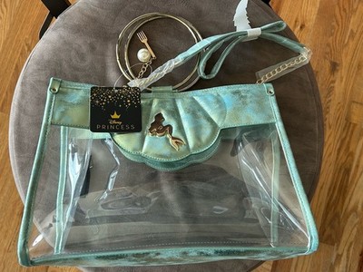 NWT! Bioworld X DISNEY Little Mermaid ARIEL Clear Transparent Crossbody BAG