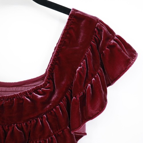 Hill House Home Akilah Nap Kleid Damen S Burgund Romantisch Skurril Feminin N - Bild 13 von 21