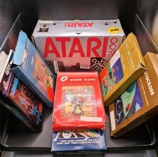 Atari 2600 Schwarz Spielekonsole in OVP + Spi...