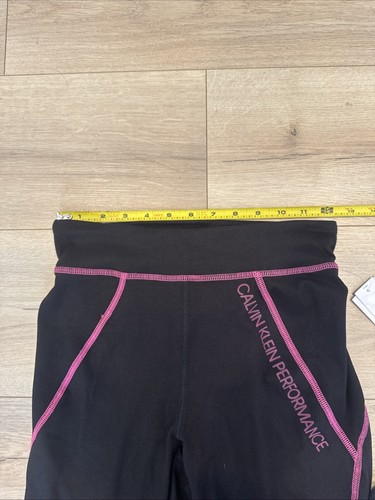 Calvin Klein Girls Black Performance Legging Black Large (12-14) NWT $38 - Picture 5 of 7