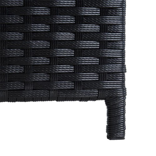 B-Ware Polyrattan Auflagenbox Kissenbox Truhe 114 cm Aufbewahrungsbox Schwarz - Bild 4 von 10