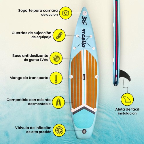 Marcello Sports Yacht - 320 x 80 x 15 cm Paddle Surf Board Kit, with paddle adjust - Picture 14 of 19