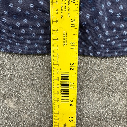 Robert Graham Shirt Mens L Blue Button Up Long Sleeve Polka Dot Cotton Flip Cuff - Picture 9 of 10