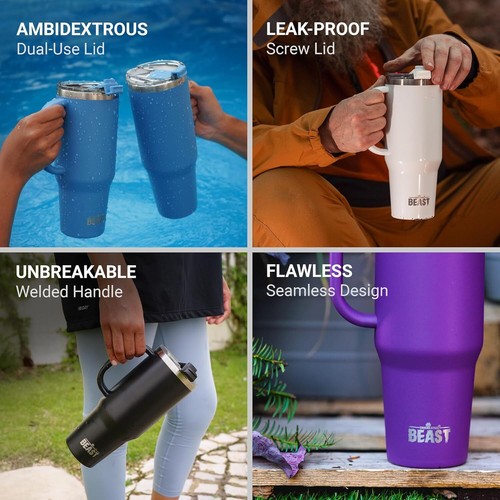 Beast 50 oz Tumbler Stainless Steel Vacuum Insulated Coffee Ice Cup Double Wall - 第 79/148 張圖片