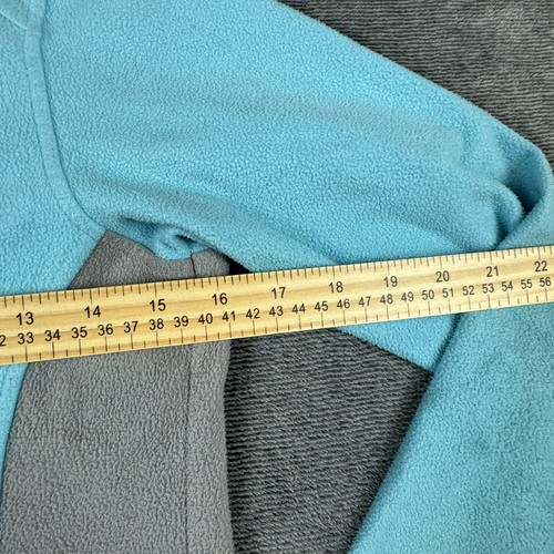 The North Face Girls Jacket Fleece Teal Gray Outdoors Hiking Size Medium - Picture 6 of 12