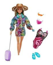 Barbie Holiday Fun Doll and Accessories Mattel Play Set Creative Fashion