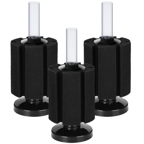 AQUANEAT 3pcs Aquarium Sponge Filter for Breeding Fry Betta Shrimp Fish Tank - Picture 7 of 7