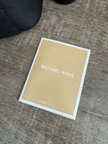 NWT Michael Kors Greenwich BLK/OpticWht Leather Bucket Bag Shoulder Bag - Picture 7 of 9