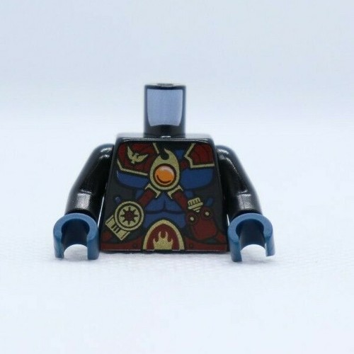 TORSO -Muscles,Dark Red Straps Armor Fire Chima Tormak NEW LEGO® Minifigure Part