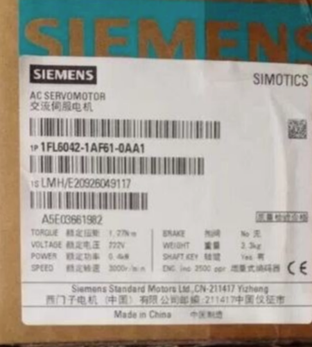 NEW Siemens 1FL6042-1AF61-0AA1 PLC 1FL60421AF610AA1 - Picture 1 of 5