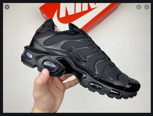 Nike Air Max Plus Triple Black TL Vapormax 90 95 97 98 270 720 604133-050 Sz 8 | eBay