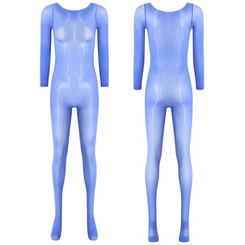 Damen Strampler Schlafenszeit Overall Gummizug Body Flirten Nahtlos Vollfüßig - Bild 40 von 106