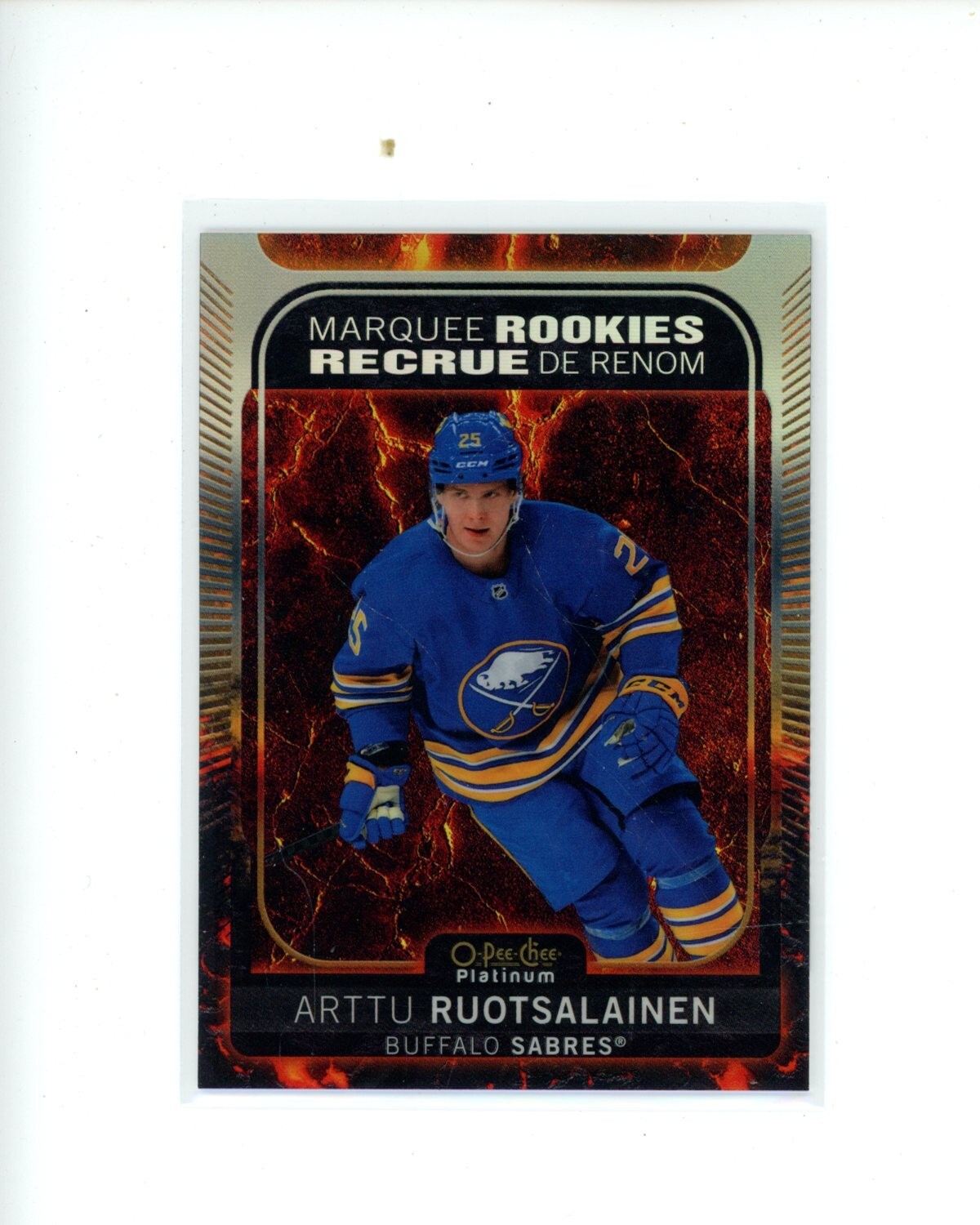 2022-23 Upper Deck O-Pee-Chee Platinum Hot Magma #219 Arttu Ruotsalainen #d 499