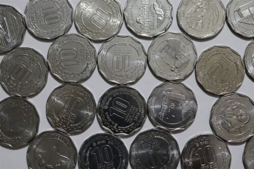 π§ π±π° SRI LANKA 10 RUPEES - SUPER 25 COINS COLLECTION B49 #2414 - Picture 3 of 6