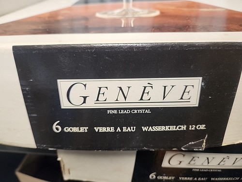 Geneve Becher Gläser gold umrandet feiner Bleikristall 6er Set von Bohemia - Bild 5 von 5