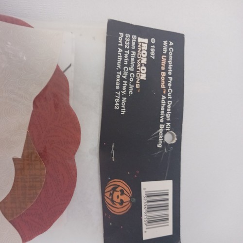 Vintage Iron On Kit Halloween Appliqué Kit Pumpkins Puffin Stan Rising Ultra - Picture 6 of 8