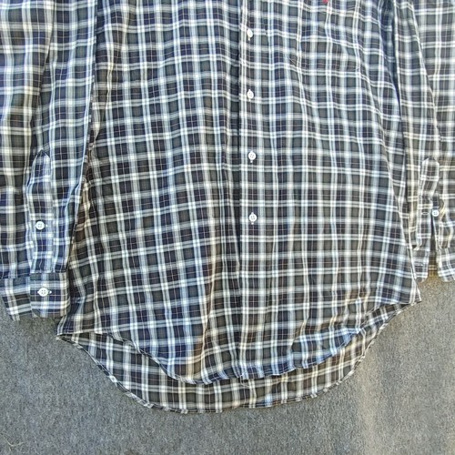 Ralph Lauren Men's Blaire Button-Down Long-Sleeve Green Plaid Casual Shirt Sz M - Picture 3 of 11