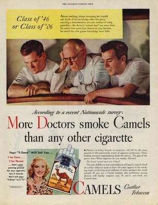 More Doctors Smoke Camels than any other cigarette Class ...