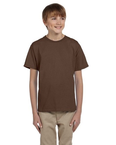 Fruit Of The Loom 3931B Youth Tee Short Sleeve HD Cotton Stylish Plain T-Shirt - Picture 76 of 354