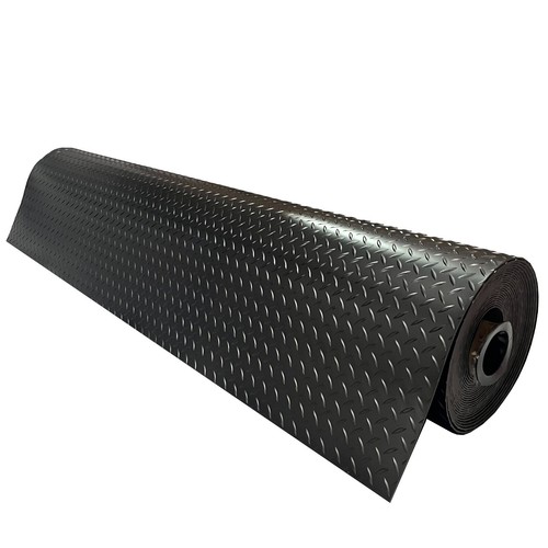 Heavy Duty Checker PVC Vinyl Flooring Matting Garage Work Gym Van 3.2mm Thick - Picture 6 of 64