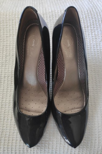 Black Patent Leather Heels Pumps EASY SPIRIT Size 7.5 Style Danica - Picture 7 of 7