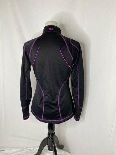 Women’s Small Track Jacket Fila Sport Black and Purple Full Zip Athletic - Picture 3 of 6