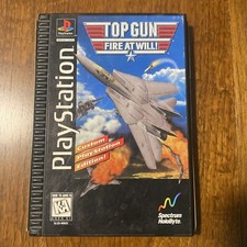 Top Gun: Fire at Will (Playstation, 1995) Long Box Edition Free Shipping