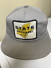 State Equipment Gray Patch Trucker Cap. SnapBack. Vintage K Products USA