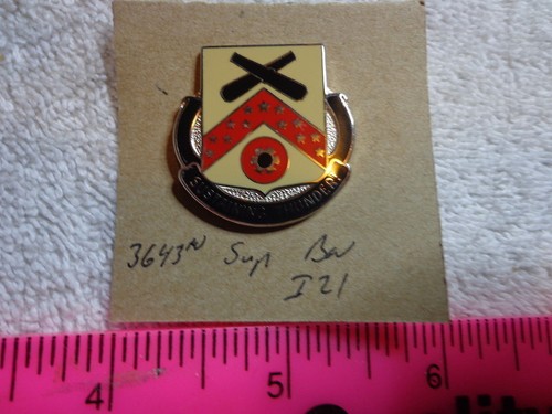 3643rd Support Battalion I21 Unit Crest, DI (DRAW#R8)