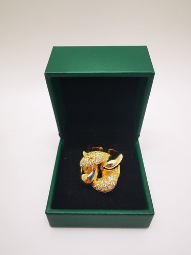 Designer Knot Ring 9ct Gold Filled Cultured Diamond UK Size O/US Size 7 Gift - Picture 12 of 15