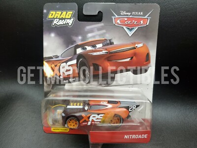 DISNEY PIXAR CARS XRS DRAG RACING NITROADE TIM TREADLESS DIE
