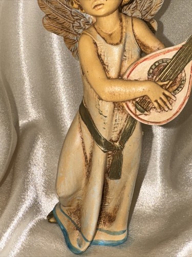 Vintage Fontanini Angel Mandolin Depose Italy Christmas #362 6” - Picture 3 of 10