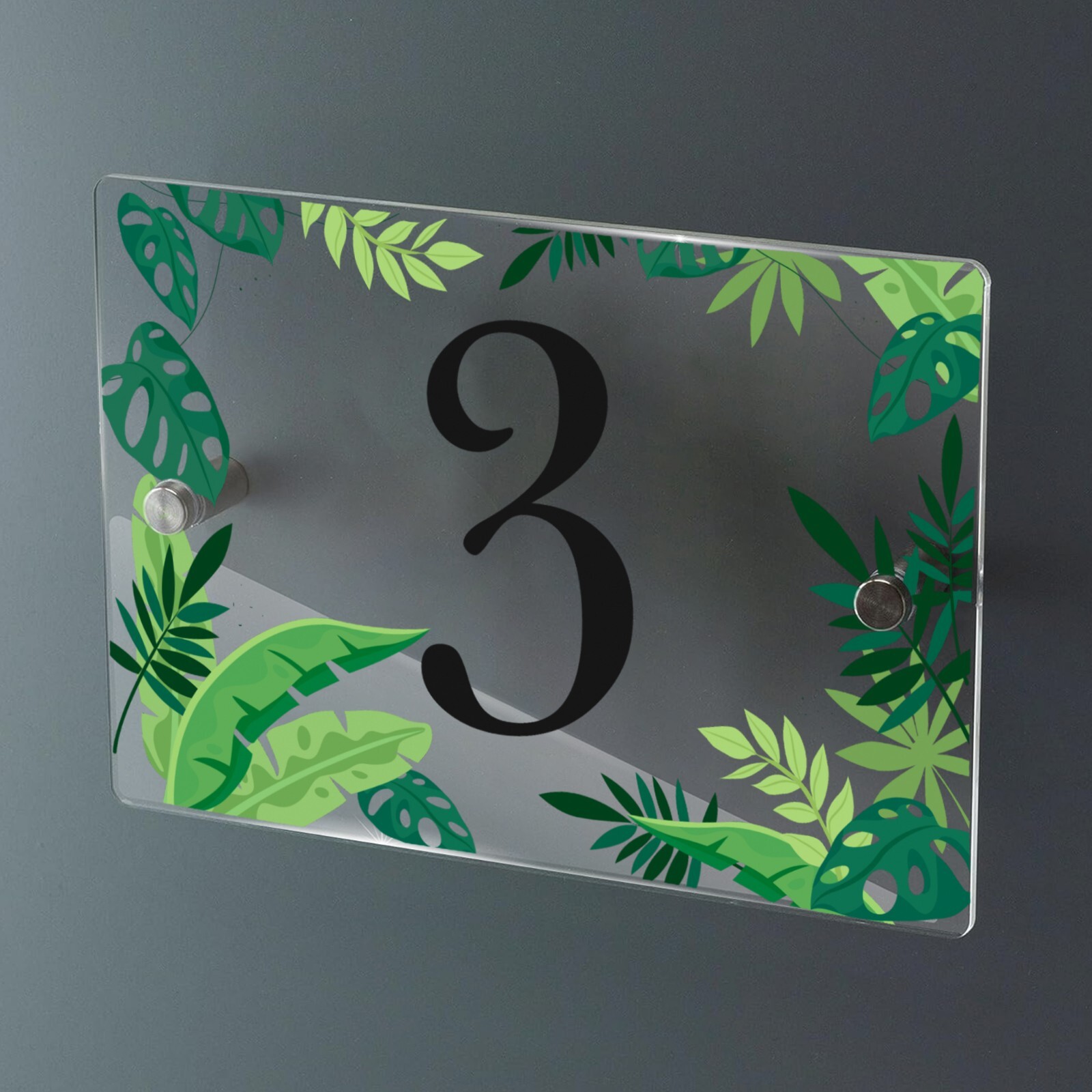 House Number Plaques Door Numbers Personalised Acrylic Door Sign Street Name