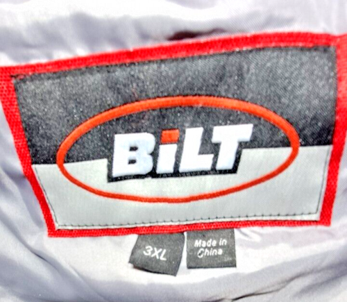 Bilt Racing Herren schwarz gepanzerte wattierte Motorradjacke Polyester Mesh Gr. 3XL - Bild 7 von 10