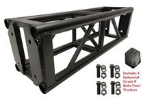Cedarslink Black 3.28ft 1 Meter Bolt Aluminum 11.81" Box Square Trussing Truss