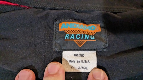 Vintage ANDIAMO Racing Full-Zip Cycling Running Windbreaker Extra Large USA - Picture 8 of 11